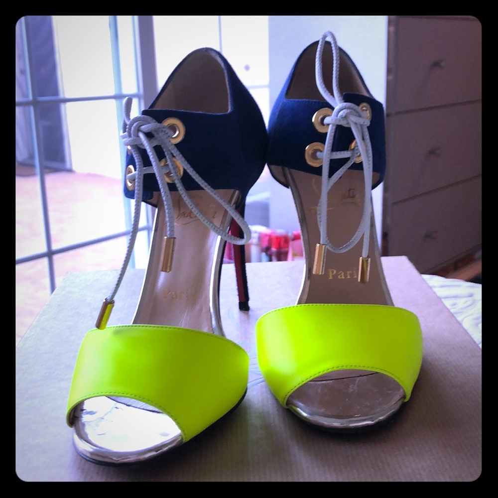 Christian Louboutin Mayerling 100 fluo mat/suede
